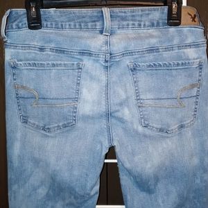 American Eagle Super Low Rise Super Stretch Stone Wash Jegging  - Size 8